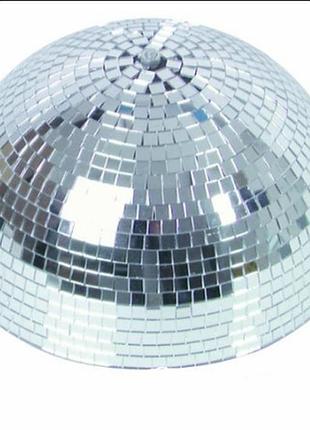 Диско куля дзеркальна півкуля, для вечірок, дискотек з мотором st-214-3 700