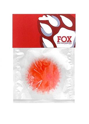Іграшка для собак тм "fox" "м'яч із шипами" червоний, 6 см (із запахом ванілі)