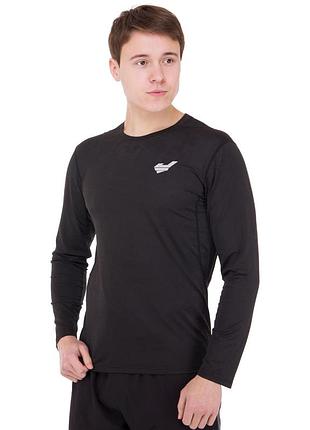 Лонгслив компрессионный спортивный jason k-027 l-2xl черный