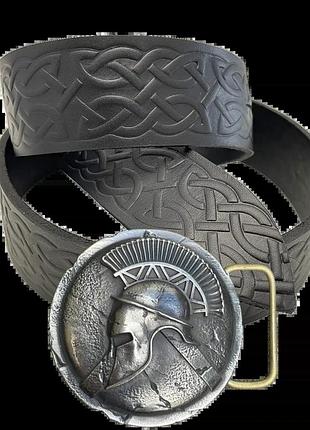 Чоловічий ремінь з тисненням центуріон ремінь на пояс для чоловіків