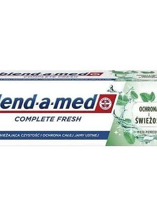 Зубна паста blend-a-med complete фреш захист та свіжість перцева м'ята, 75 мл
