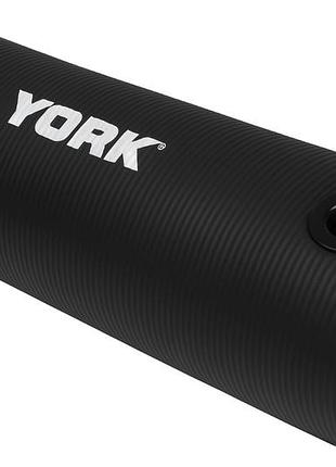 Мат для фитнеса с отверстиями york fitness nbr 1см черный