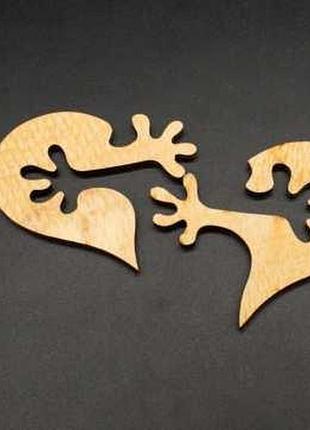 Дерев'яні заготовки з фанери. серце, пазл. 8х6,5см / дерев'яні заготовки з фанери. серце, пазл. 8х6,5см