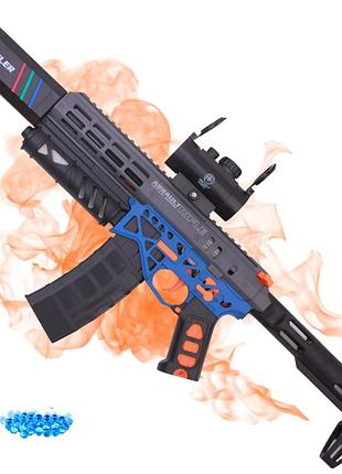 Игрушечный орбизный автомат mk6 с дымом и вспышкой гелевый бластер на орбизах с аккумулятором bb для детей и