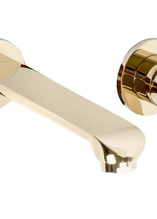 Смеситель для раковины (умывальника) rea hyper gold + box скрытого монтажа *