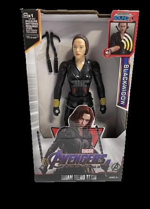 Фигурка чёрная вдова "black widow. marvel" (высота 30 см) ост