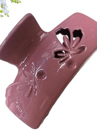 Краб для волосся лаковий метелики fashion 6 см