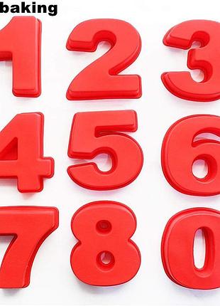 Силіконові форми з номерами 10 дюймів, великі 0-9 з арабськими цифрами, форма для торта, фо, amazon, німеччина