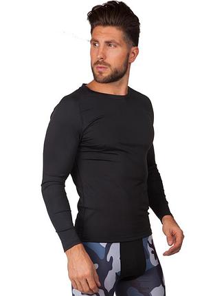 Лонгслив компрессионный спортивный domino 1716 m-2xl черный