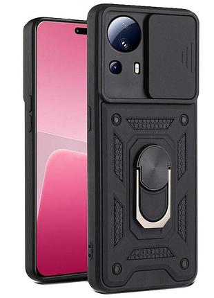 Ударостійкий чохол camshield serge ring для xiaomi 13 lite чорний