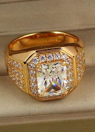 Кольцо xuping jewelry истина р 21 золотистое