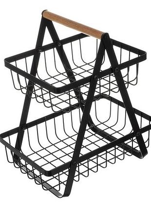 Ruhhy кошик для фруктів/овочів, двоярусний 24265