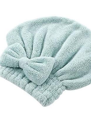 Тюрбан для волосся із мікроволокна one size м`ятний