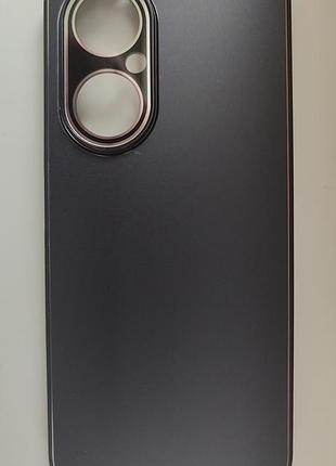 Чехол для huawei enjoy 80 черный, камера закрыта стеклом