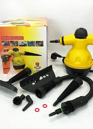 Пароочиститель с функцией отпаривателя steam cleaner pro 1000 вт 6 насадок