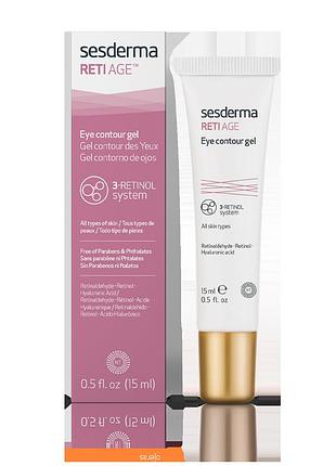 Сесдерма reti-age омолаживающий гель для контура глаз с ретинолом sesderma reti-age eye contour gel, 15 мл