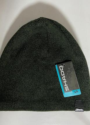 Чоловіча класична шапка на флісі зелена зелений