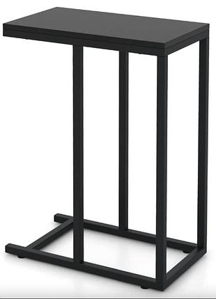 Журнальный столик costway vittsjo приставной в стиле loft черный