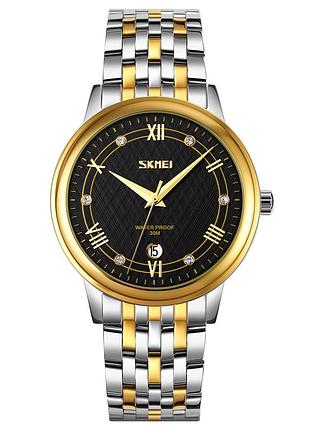 Skmei 9272tgdbk-b gold/silver-black men