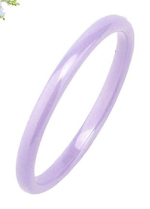Кільце р.20.5 каблучка лавандова кераміка xuping