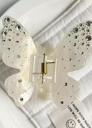 Краб для волосся метелик що змінює колір на сонці fashion jewelry 7см