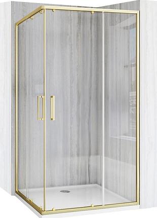 Кабина для душа rea прямоугольная двухдверная без поддона city 80x100x190см прозрачный витраж 4 мм.