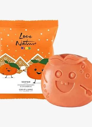 Детское мыло с ароматом мандарина и имбирного печенья love nature