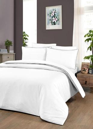 Двуспальный евро комплект la romano lucca white сатин премиум