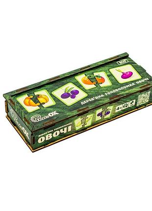 Деревянная головоломка "овощи" puz-95963, 40 элементов