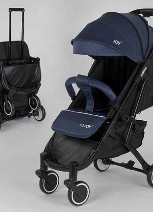 Коляска прогулочная детская 83270 "joy" vittoria (1) цвет джинс, рама алюминиевая, футкавер, телеско