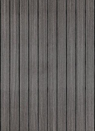 Покрытие виниловое самоклеющееся 3d рейки 600х600х2,8мм металлический пепел sw-00002196