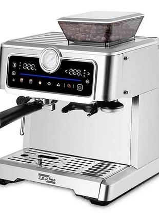 Кавоварка з кавомолкою еспресо 2в1 zepline zp-7305a 3000вт