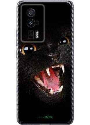 Чохол на xiaomi poco f5 pro 5g чорна кішка "932u-3193-7673"