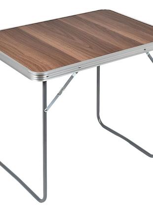 Раскладной стол чемодан для пикника, рыбалки, дачи folding table 70 х 50 х 60 см (mh-5310) коричневый