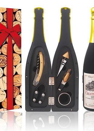 Винный набор в подарочной упаковке (шампанское) 5 предметов