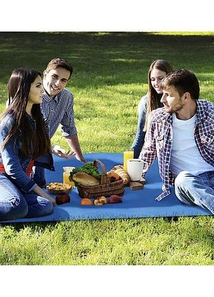 Килимок покривало на пляж, на пікнік, водонепроникний 208x208см trizand 21209