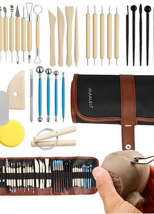 Комплект інструментів для роботи із глиною maaleo 26135