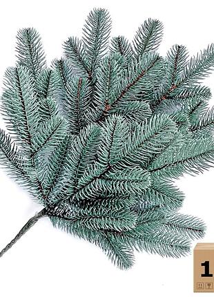 Еловая ветка искусственная lux 60 см голубая (в упаковке 10 штук)