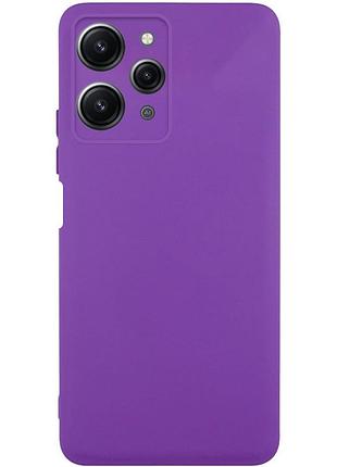 Чохол silicone cover lakshmi full camera (a) для xiaomi redmi 12 фіолетовий / purple
