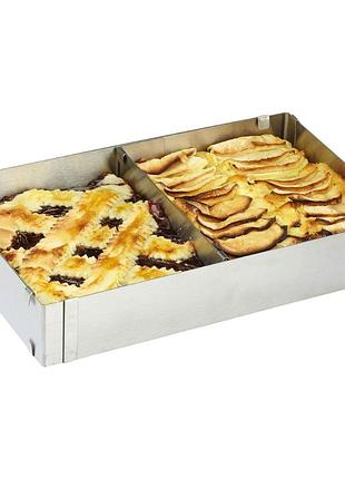 Форма розсувна на 2 секції для торта та салатів light cabinet 28-53 х 5 см (r89557) прямокутна