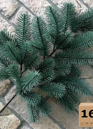 Гілка хвойна premium лита 53 см блакитна (упаковка 16 шт.)