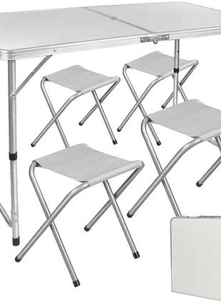 Набір для кепмінгу стіл і 4 крісла з чохлом trizand 23238