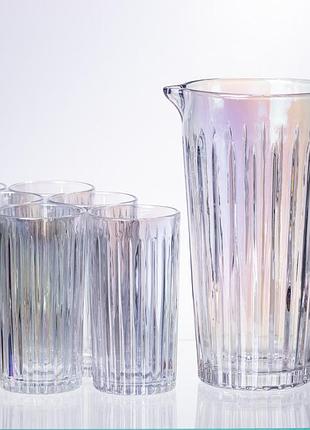 Кувшин 1.2 литра со стаканами 6 штук по 320 (мл) hp-19-9