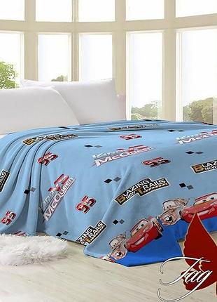 Детский плед покрывало тачки маквин, двуспальный 200*220, микрофибра. vl-030 160