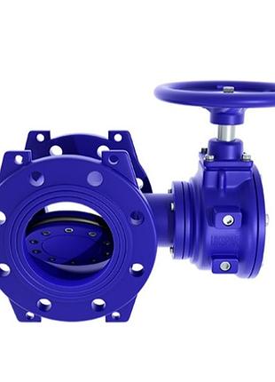 Затвор фланцевый с чугунным эксцентриком, диск-чугун ggg50, epdm, pn10 500