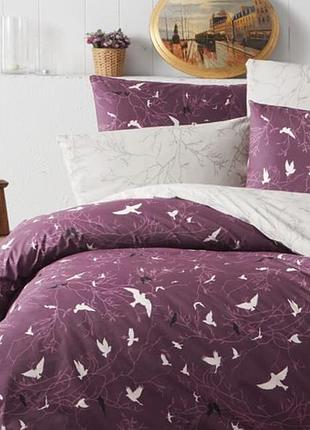 Двуспальный евро комплект first choice freedom damson ранфорс