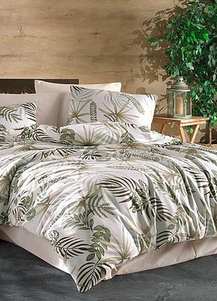 Постельное белье турция ранфорс полуторный размер 100% хлопоr t9142 семейный