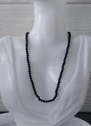 Бусы с сапфиром, ожерелье бусы натуральный сапфир индия!