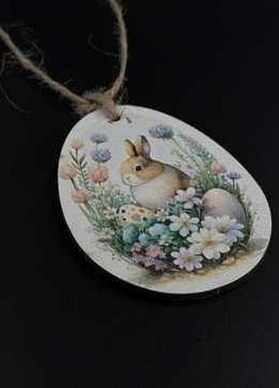 Дерев'яні заготовки з фанери. підвіска "великоднє яйце". 8х6см / дерев'яні заготовки з фанери. підвіска "великоднє яйце". 8х6см