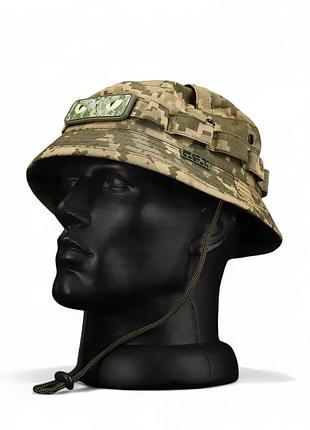 Панама тактическая рип-стоп с велкро пиксель всу m / 55-56
